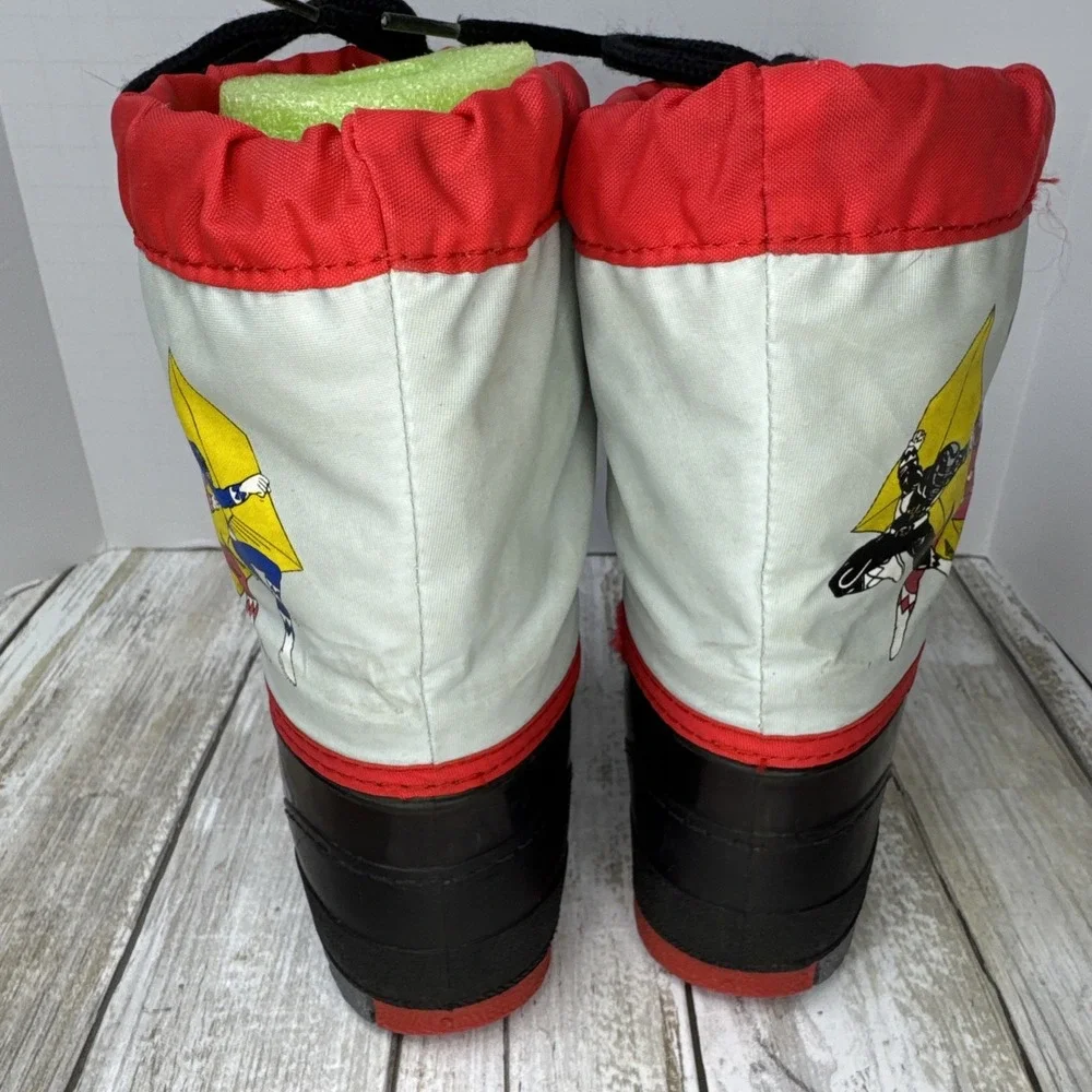 Vintage 1994 Mighty Morphin' Power Rangers Kids Winter/Rain Boots Liner Size‎ 9